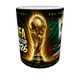 Кружка (чашка) с принтом «FIFA World Cup 2026 USA Mexico Canada» – подарок для футбольного болельщика | 330 мл(черная ручка) - изображение 2