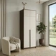 Шафа розпашна Ya.Ya.Mebli К-3 CL 1200×2600×550 Кашемір, Дуб Бароко Рістретто - изображение 1