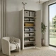 Шафа розпашна Ya.Ya.Mebli К-1 BL 1200×2600×550 Кашемір - изображение 2