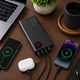Повербанк BASEUS 20000 mAh USB-C PD 22.5W швидка зарядка 2xUSB Чорний - зображення 4