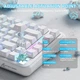 Бездротова магнітна клавіатура ATTACK SHARK X82 PRO HE White (2.4G/Bluetooth/USB type-c) RGB Підсвічування - зображення 3