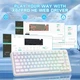 Бездротова магнітна клавіатура ATTACK SHARK X82 PRO HE White (2.4G/Bluetooth/USB type-c) RGB Підсвічування - зображення 4