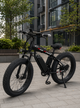 Велосипед електричний потужний електро фетбайк велосипед для дорослих fatbike електровелосипед з рамою на акумуляторі з дисплеєм фарою широкими колесами гірський чоловічий для міста села бездоріжжя Shimano 1000W 48v 13Ah New Speed Чорний 74067 - зображення 1