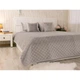 Двустороннее декоративное покрывало Velour Ромб, 220x240 см, Евро, Grey Темно-серый - изображение 5