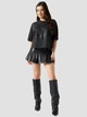 Футболка хлопковая оверсайз женская Guess Ss Savage Tour Os Tee W6GI34-K3303-JTMU L Jet Black Multi (7621235766597) - изображение 2