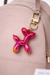 Брелок для ключів, сумки та рюкзака "Balloon Dog", перламутровий червоний - зображення 4
