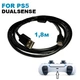 Кабель USB Type-C для зарядки / синхронизации джойстика PS5 Dualsense черный (1,8 м) - изображение 2