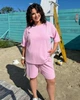 Женский костюм повседневный розовый 58-60 р2333.065 - изображение 2