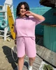 Женский костюм повседневный розовый 58-60 р2333.065 - изображение 7