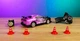 Дрифт машинка на радиоуправлении 4WD с подсветкой паром и запасными колесами Dodge Фиолетовый - изображение 6