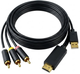 Кабель-переходник Jinghua Z131G HDMI—AV 1080p 2 м черный - изображение 1