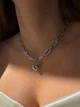 Крупная цепь с сердцем 4818 - изображение 1