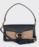 Жіноча сумка Coach Tabby Shoulder Bag Чорна Шкіра Канвас Кросбоді Багет - зображення 1