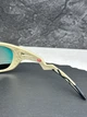 Солнцезащитные очки Oakley Lateralis бежевые спортивные с зеркальной линзой Prizm Road, вело бег, мужские, - изображение 7
