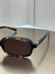Сонцезахисні окуляри Miu Miu SMU 11ZS черепахові прямокутні вузькі ацетатні, коричнева лінза, жіночі, - зображення 3