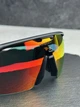 Солнцезащитные очки Oakley Radar EV Advancer OO9442 черные матовые с линзой Prizm Ruby, спортивные, мужские, - изображение 3