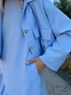 Жіночий літній комплект (сукня міді+жакет) Uaclothes 48-50 Блакитний (like38615-190491371) - изображение 3