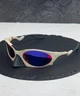 Солнцезащитные очки Oakley Plantaris бежевые овальные с линзой Prizm Road, зеркальные, спортивные, мужские, - изображение 1