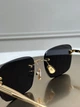 Сонцезахисні окуляри Tom Ford FT1354 золоті безободкові прямокутні, темна лінза, унісекс, - зображення 8
