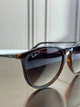 Сонцезахисні окуляри Ray-Ban Erika RB4171 гавана, коричнева градієнтна лінза, поляризовані, круглі, жіночі, - зображення 3