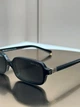 Сонцезахисні окуляри Miu Miu SMU 11ZS чорні прямокутні вузькі ацетатні, сіра лінза, жіночі, - зображення 3