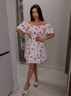 Платье мини из муслина в сердце малинового цвета 38556 S-L - изображение 3