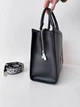 KARL LAGERFELD SIMONE LEATHER TOP HANDLE SATCHEL BAG Чорна жіноча брендова шкіряна сумка шопер тоут 33см х 25см х 14см - зображення 7