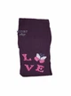 Фіолетові бавовняні колготки з написом Love 128-134см Master Step KidStep 5003 - зображення 2