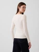 Лонгслів довгий жіночий Gap 187605977 XL Молочний (1159864669) - зображення 2