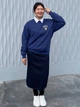 Свитшот женский Uniqlo 866818650 S Синий (1159864631) - изображение 13