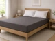 Простирадло Leleka-Textile 120112664 160х200 см Мікрофибра Графітовий - зображення 1