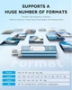 Флешка ROSPE RSE243 256 ГБ для iPhone/iPad/Android/PC Lightning/Type-C/USB синя - изображение 7