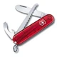 Набор детский складной 84 мм с круглым кончиком My First Victorinox полупрозрачный красный (0.2373.T) - изображение 1