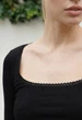Жіночий лонгслів стаф чорний базовий однотонний Staff uy black S (395853) - зображення 3