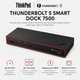 Док-станція Lenovo ThinkPad Thunderbolt 5 Smart Dock 7500 3xUSB 3.2 2xDP 1xHDMI 2.5 GbE AUX Black (40BA0265EU) - зображення 2