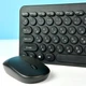 Комплект беспроводной Клавиатура + Мышь 902 Bluetooth + 2.4G с англо-русской раскладкой Черный (Black) - изображение 6