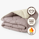 Ковдра вовняна IDEIA Woolly 200х220 зимова, тепла, натуральна, овеча вовна Бежевий 000044526 - зображення 1