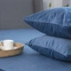 Простирадло ТЕП "VELOUR" з резинкою темно-синій, 160x200 - зображення 6
