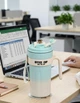 Термокухоль Office Cup 650 мл з LED-індикатором температури — стильний термокухоль для гарячих і холодних напоїв Blue - изображение 3