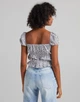 Топ Bershka білий в чорний візерунок UAEIG377 M - изображение 2