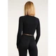 Лонгслів жіночий GIULIA CROP TOP l/xl, чорний - зображення 2