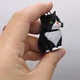 Брелок 3d печать КОТИК С пружиной (черный), KEYCHAIN MIC KCHN135 - изображение 2