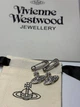 Vivienne Westwood сережки жіночі,Сережки з підвіскою у формі планети Шпилька - изображение 9