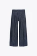 Штани з льону із завищеною талією Zara 8131/979 - L - изображение 6