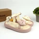 Босоніжки для дівчинки з бантиком Clibee (ZB2284-3 beige-pink) Розхмір 28, 18 см - зображення 1