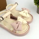 Босоніжки для дівчинки з бантиком Clibee (ZB2284-3 beige-pink) Розхмір 28, 18 см - зображення 2
