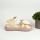 Босоніжки для дівчинки з бантиком Clibee (ZB2284-3 beige-pink) Розхмір 28, 18 см - зображення 4
