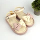 Босоніжки для дівчинки з бантиком Clibee (ZB2284-3 beige-pink) Розхмір 28, 18 см - зображення 6