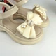 Босоніжки для дівчинки з бантиком Apawwa (ABX0802P beige) Розхмір 25, 16 см - зображення 7