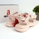 Босоніжки для дівчинки з бантиком Apawwa (ABX0802P pink) Розмір 30, 19.3 см - зображення 5